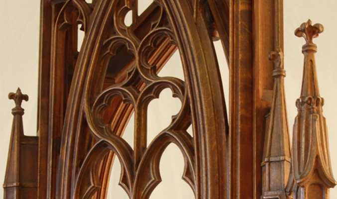 Jacques Gastineau - Wooden model of cathedral narthex